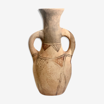 Pottery vase vintage water jar Berber Moroccan rif
