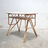 Vintage rattan desk