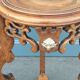 Pedestal table in old natural wood late nineteenth century