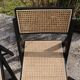 4 folding chairs in rattan and black wood by H&M