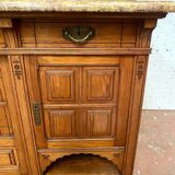Showcase sideboard Louis XVI style solid wood XIX century