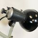 Vintage industrial black enamel scissor wall lamp, 1950s