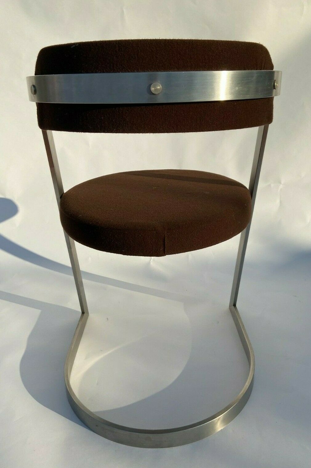 1970 stainless steel chair chrome style treck