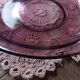 Round dish in Véréco amethyst glass