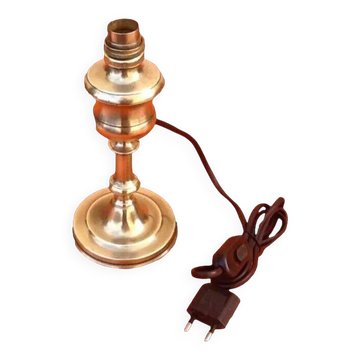 Ancien pied de lampe bronze doré