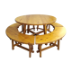 Table et banc châlet de montagne