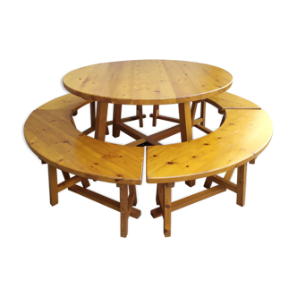 Mountain table and bench