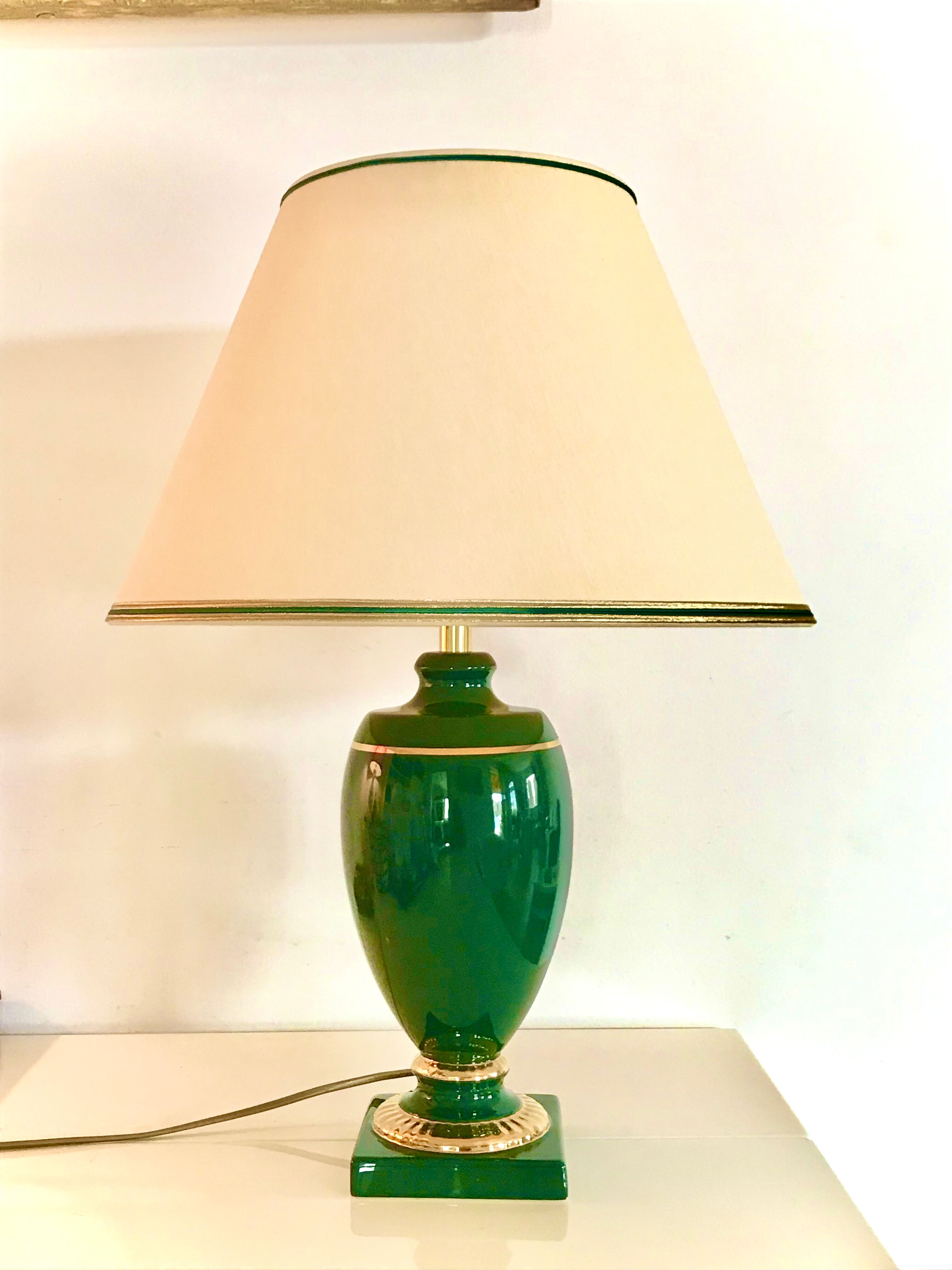 Lampe année 70 céramique signature Louis Drimmer