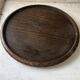 Mid-Century wooden platter or trivet - D 24 cm