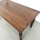 Farm table in solid cherry wood, turned legs, France, around 1900.
