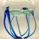 Blown crystal jellyfish bowl, creation by Vessiere at Baccarat.