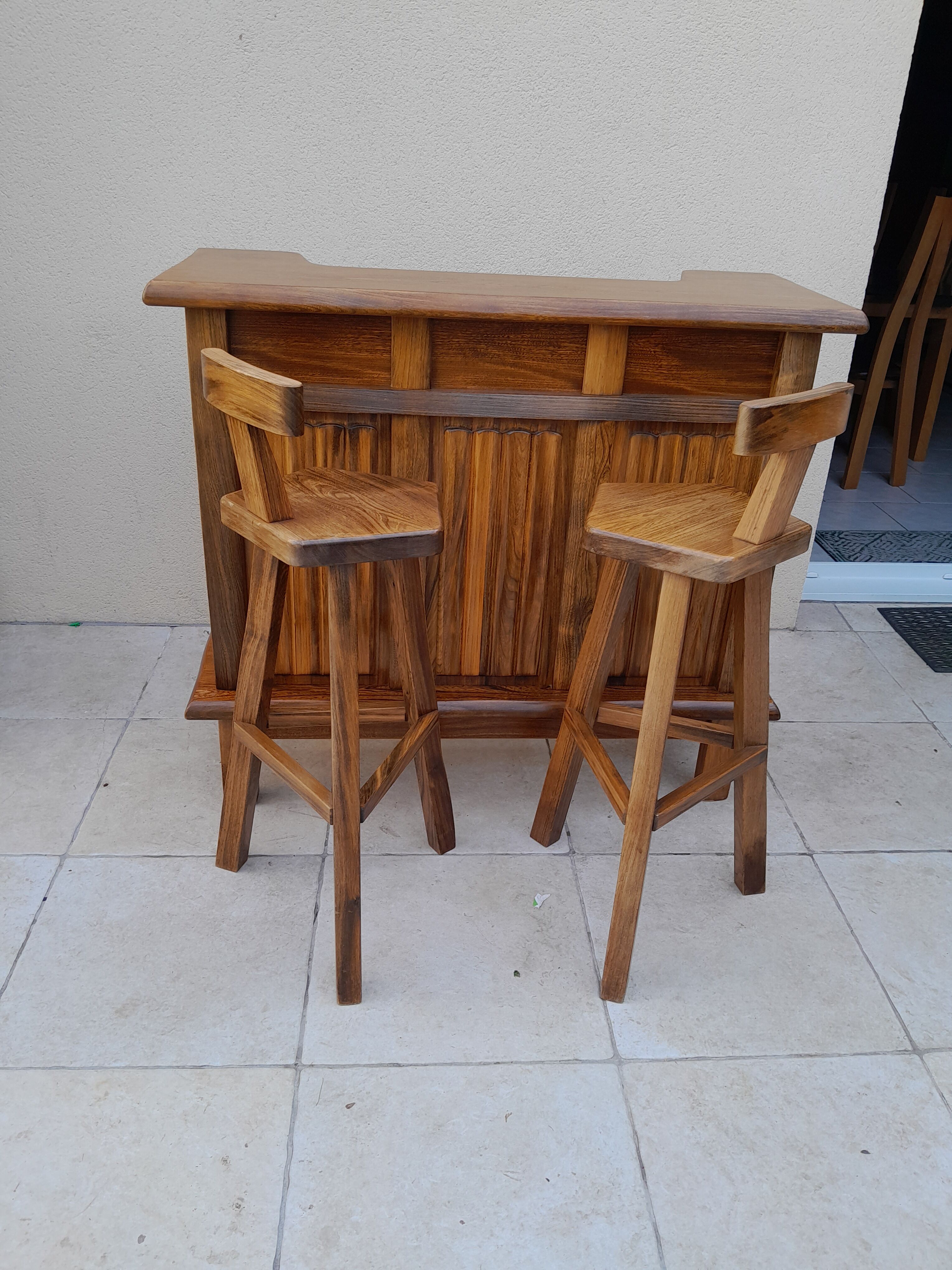 Stools and bar by Olavi Hanninen for Mikko Nupponen 50s 60s