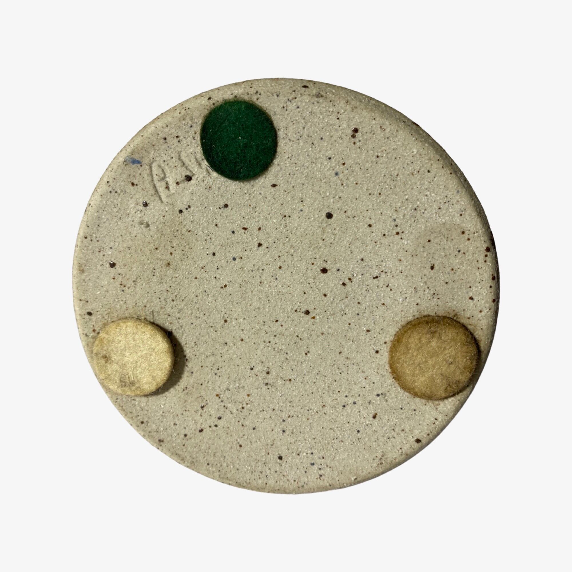 Retro flower ceramic candlestick holder from denmark | vintage candleholder from denmark