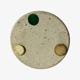 Retro flower ceramic candlestick holder from denmark | vintage candleholder from denmark