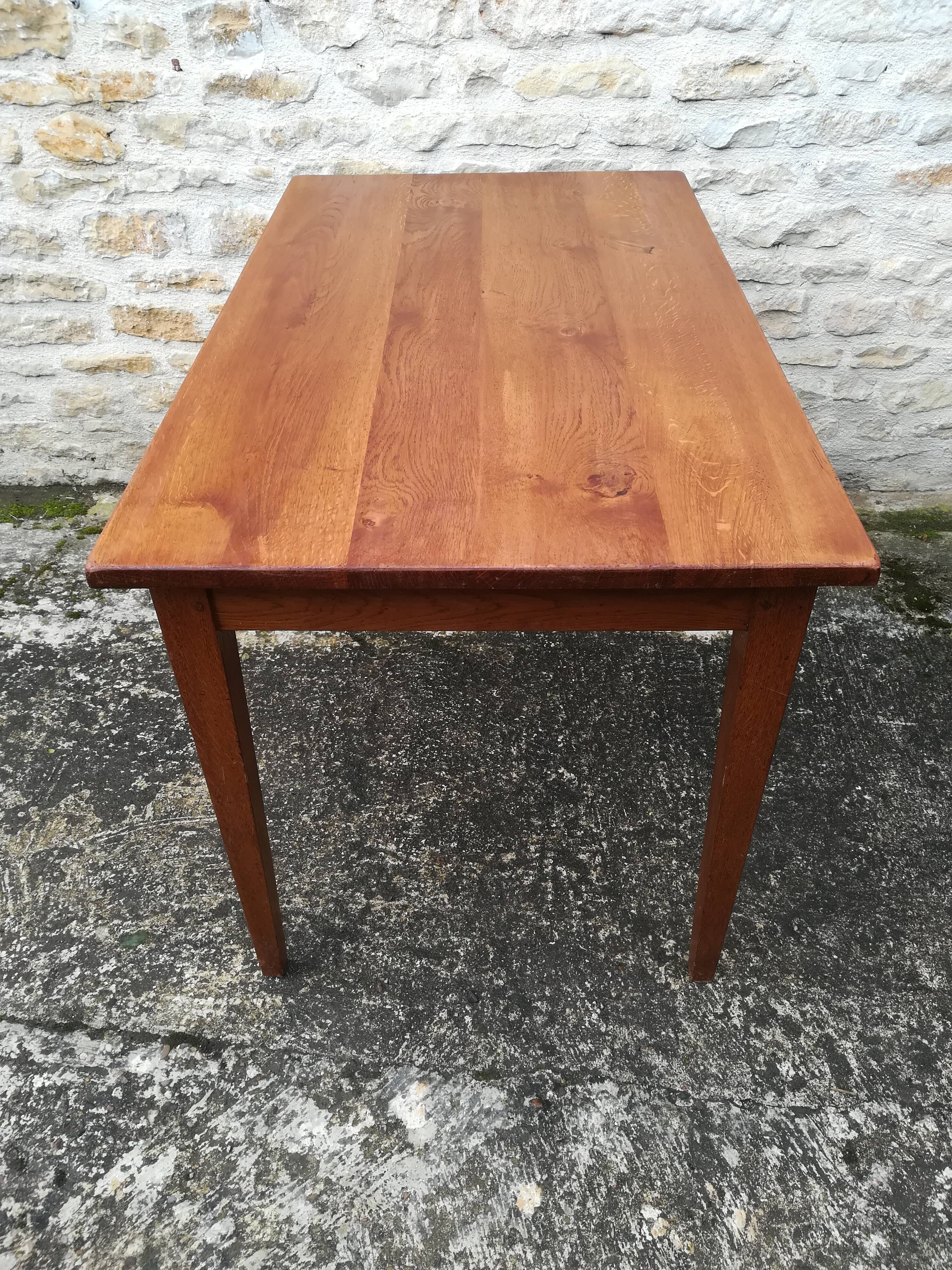 Oak farmhouse table