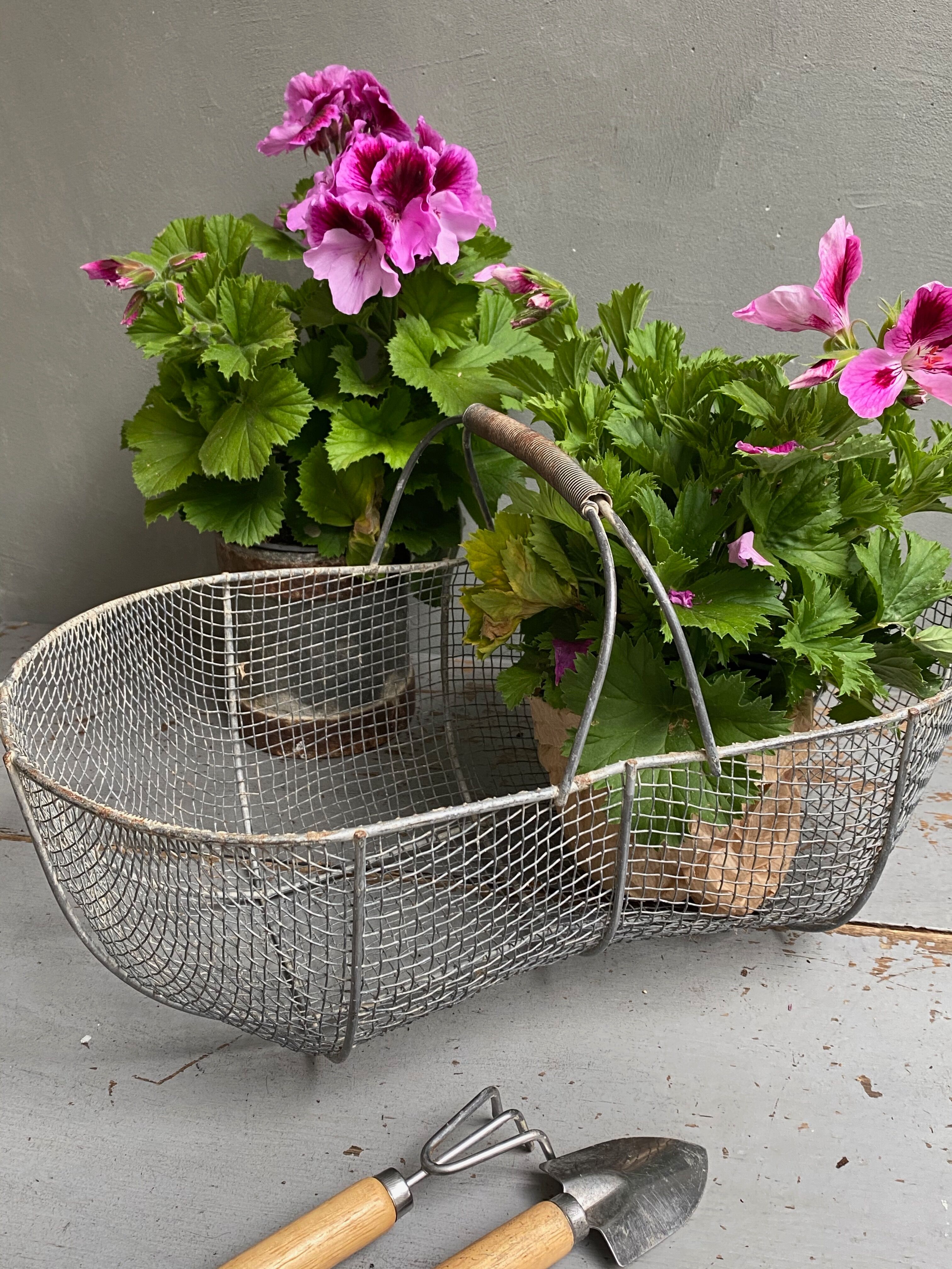 Metal fishing basket