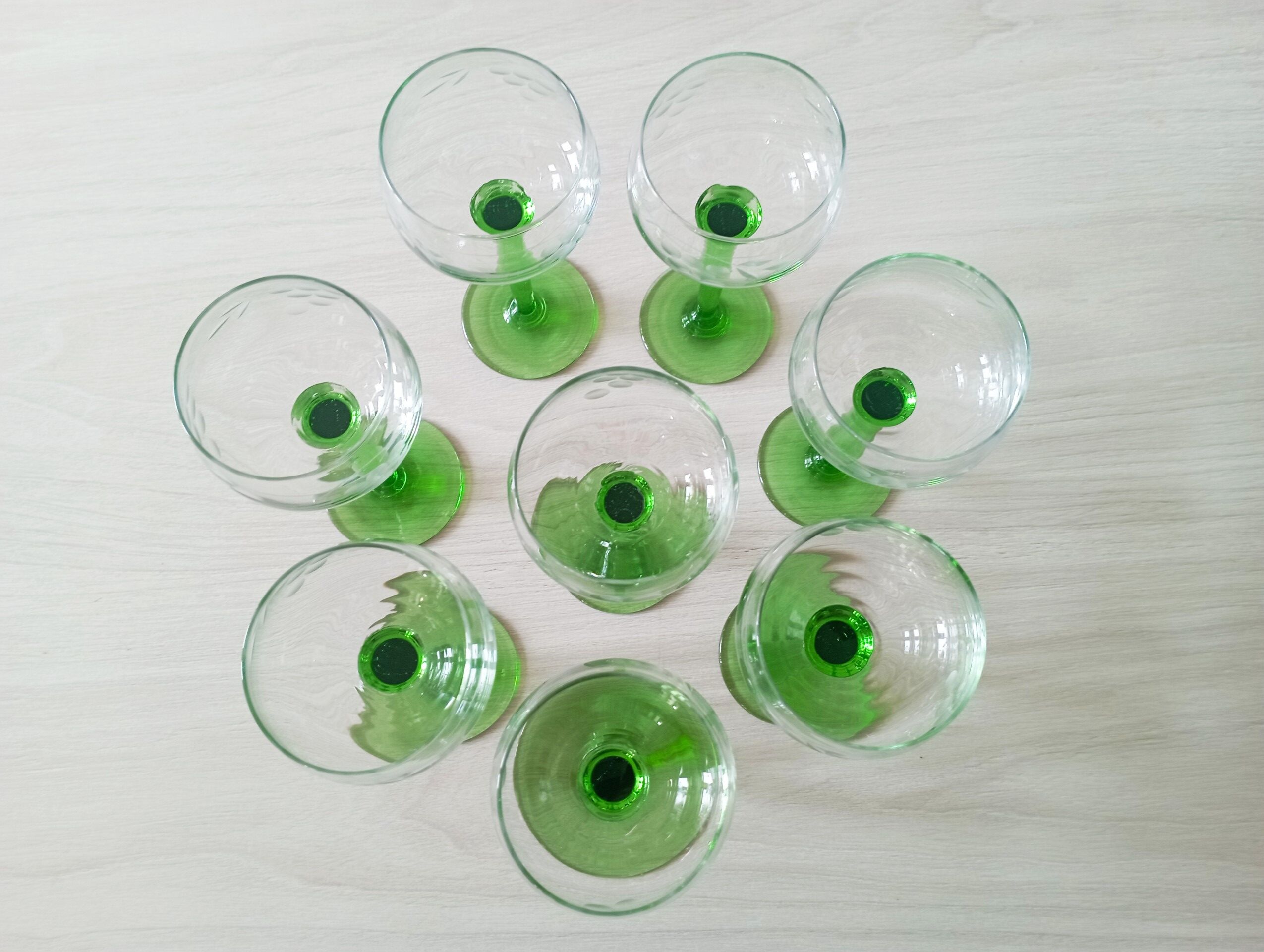 Set of 8 Alsace wine glasses