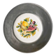 Bassano pewter and porcelain decorative plate