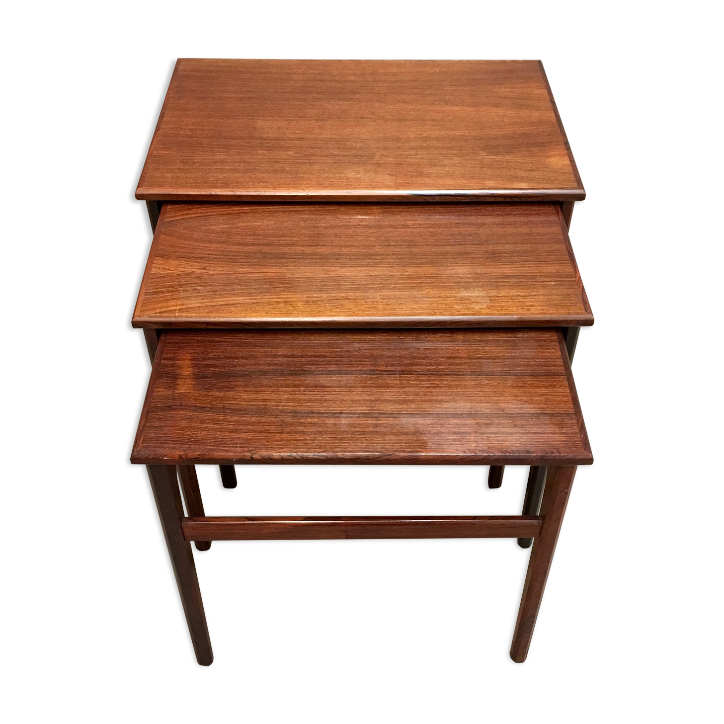 Table basse gigogne palissandre  design scandinave