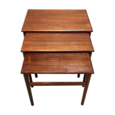 Table low pull-out Scandinavian design rosewood