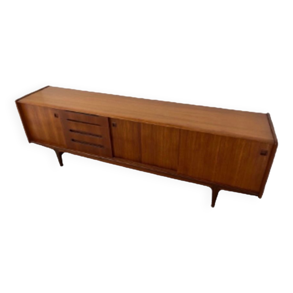 Enfilade scandinave vintage, enfilade en teck des années 60, 70