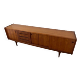 Enfilade scandinave vintage, enfilade en teck des années 60, 70