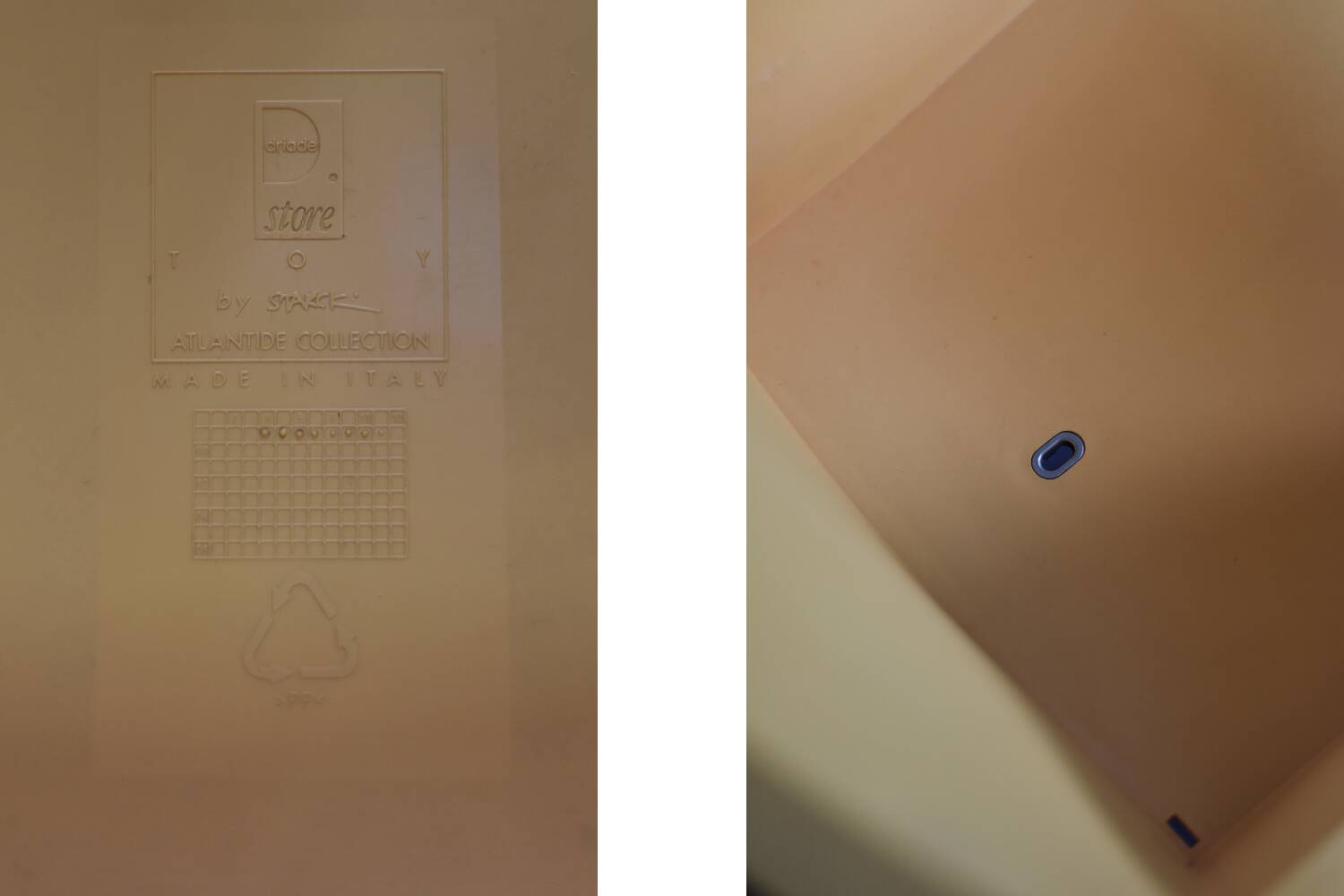 Set of 4 Vintage Mid-Century Modern Atlantide Collection Toy Plastic Chairs