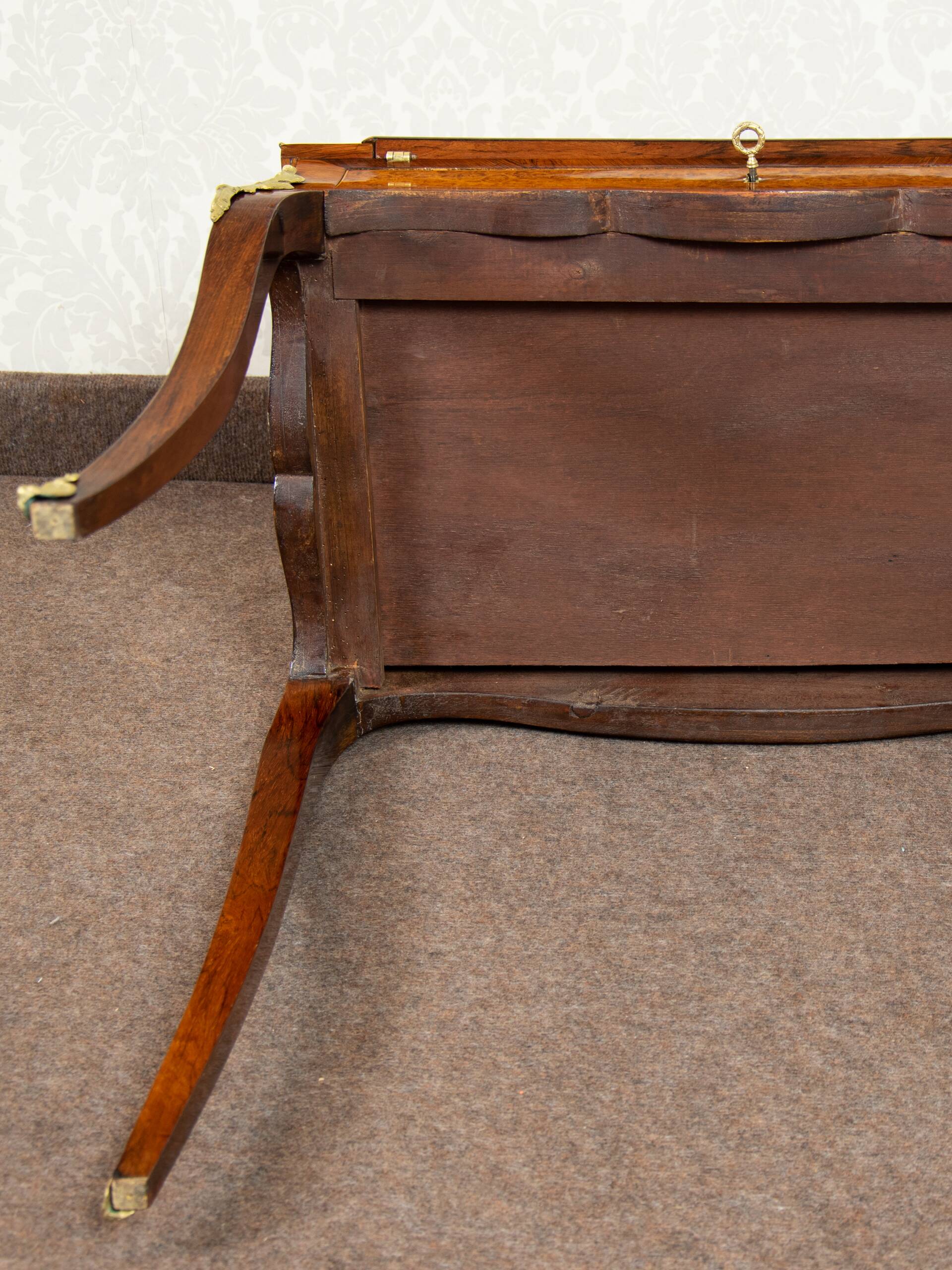 Secretary Bonheur du Jour Louis XV in rosewood and walnut 1870-1900