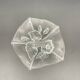 Small vintage glass bowl with flowers Walther Glas – Evita, Germany