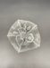 Small vintage glass bowl with flowers Walther Glas – Evita, Germany