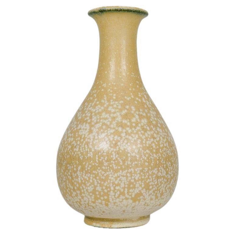 Mid-century modern sculptural vase by Rörstrand, designed by Gunnar Nylund, Sweden, 1950s.