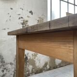 XL farmhouse table in beech and pine 3m