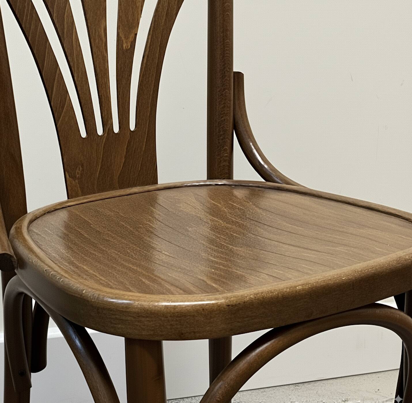 Oak palmette bistro chair