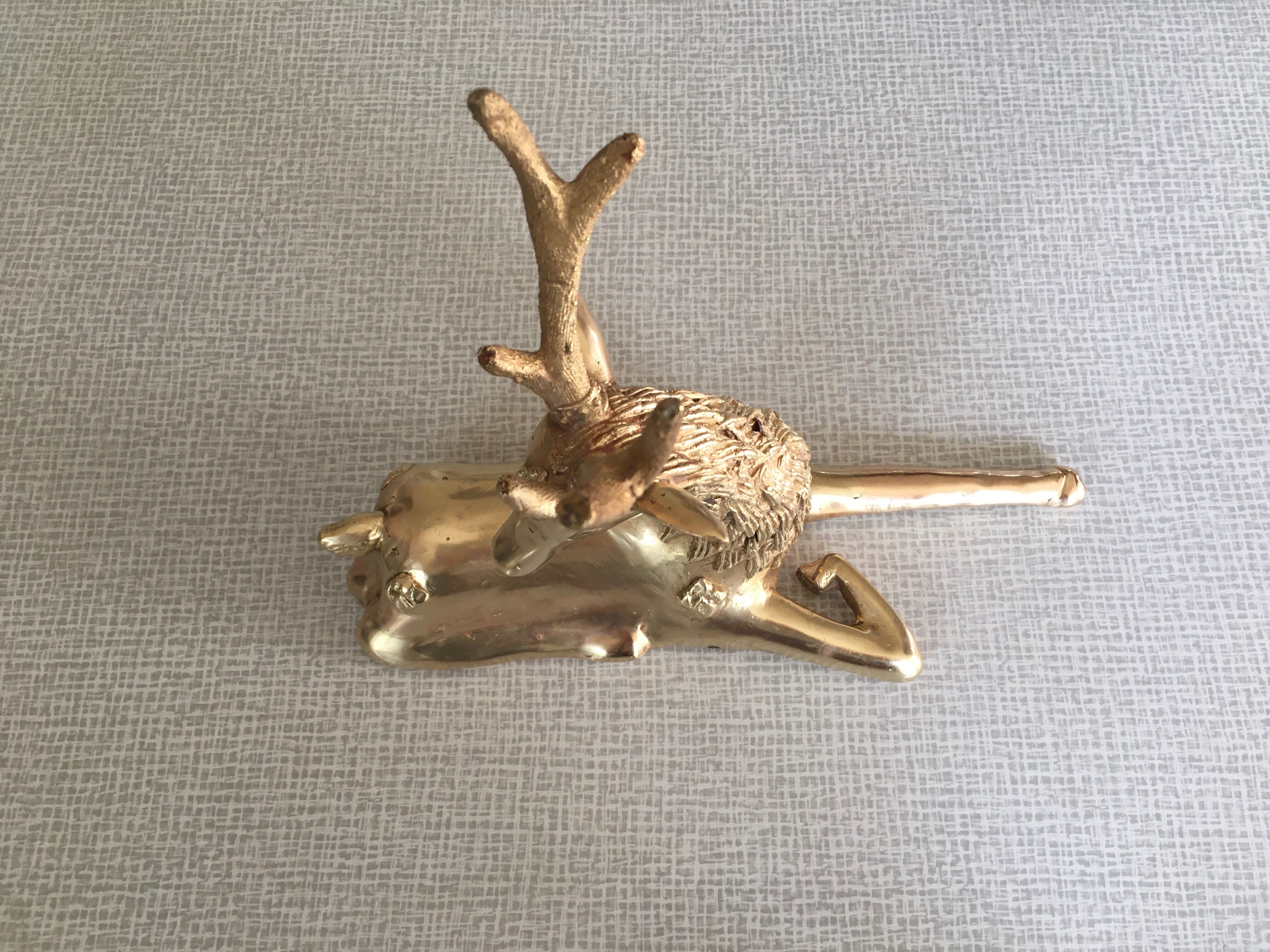 Vintage brass deer