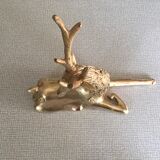 Vintage brass deer