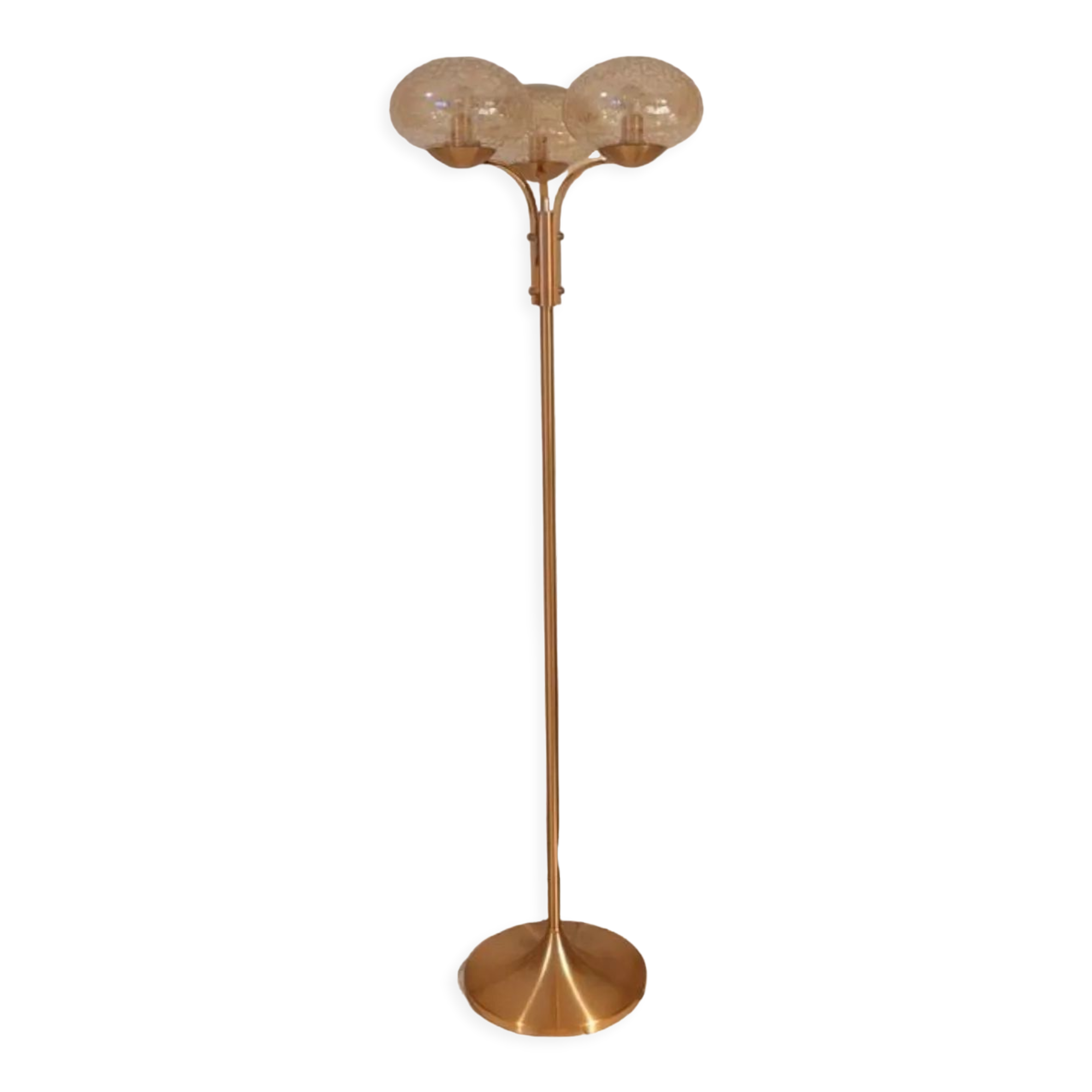 Vintage brass floor lamp 1970 italy