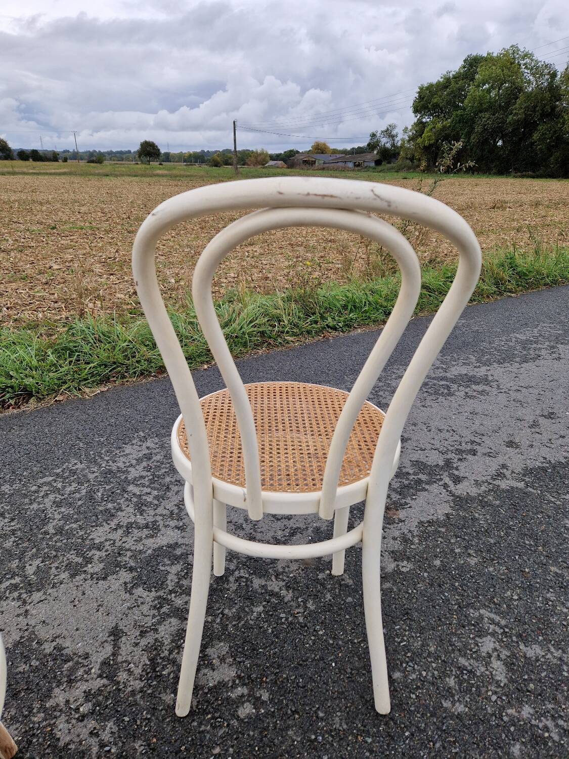 Set of 3 vintage bistro chairs