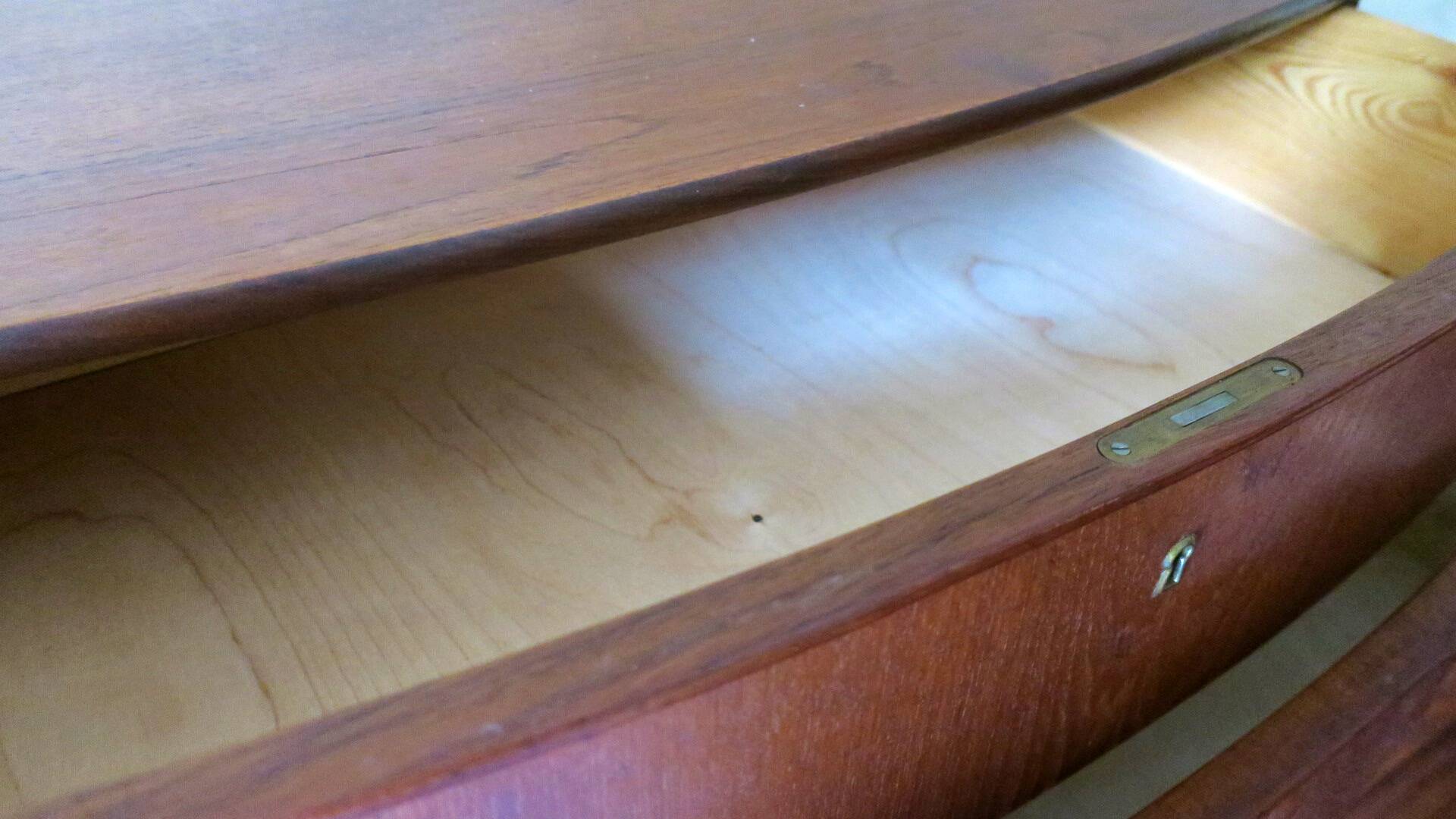 Danish teak chest of drawers signed by Holger Georg Jensen, 1960s