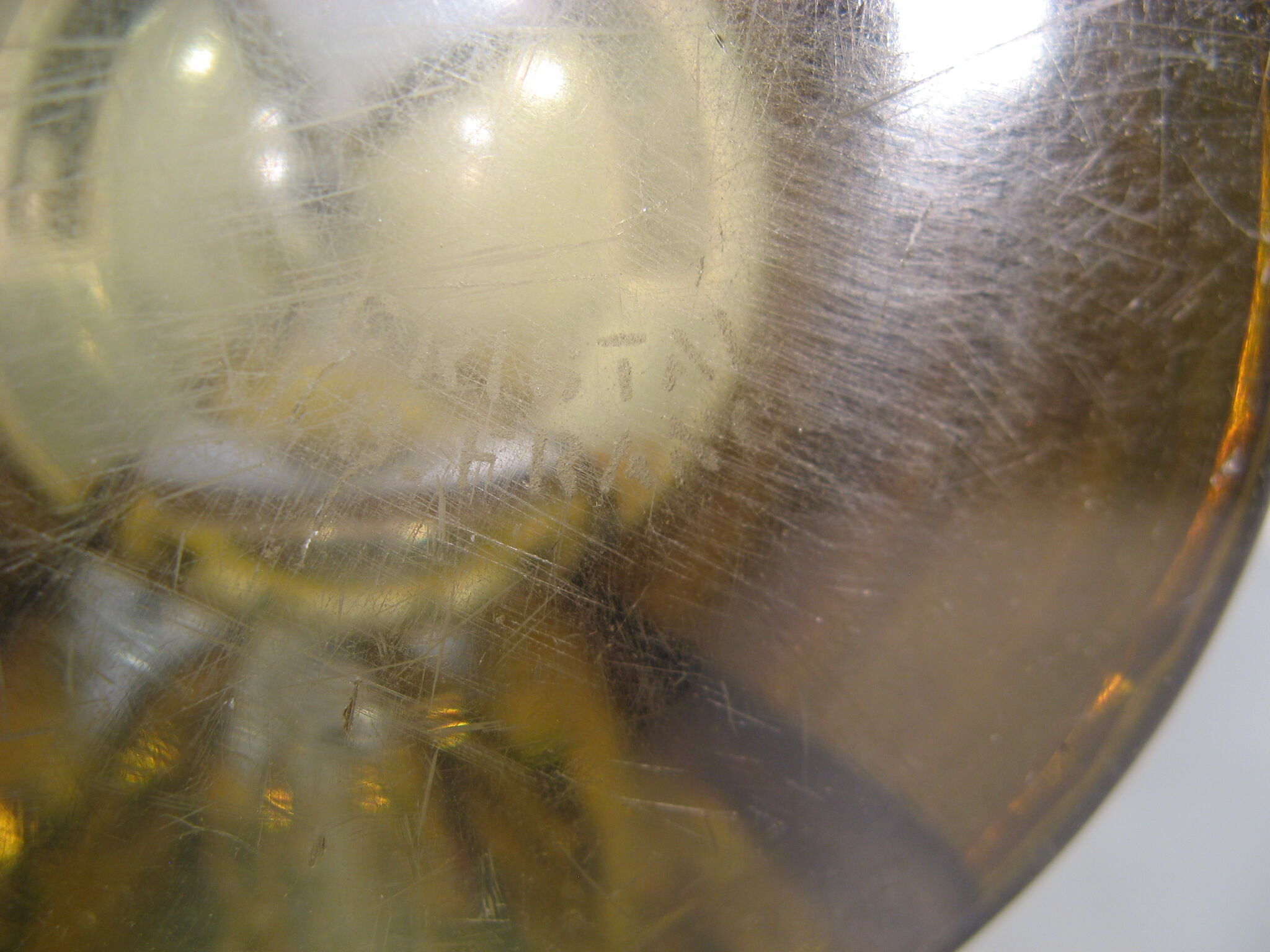 Vintage crystal vase j.b france 1970s