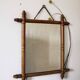 Miroir en bois effet bambou
