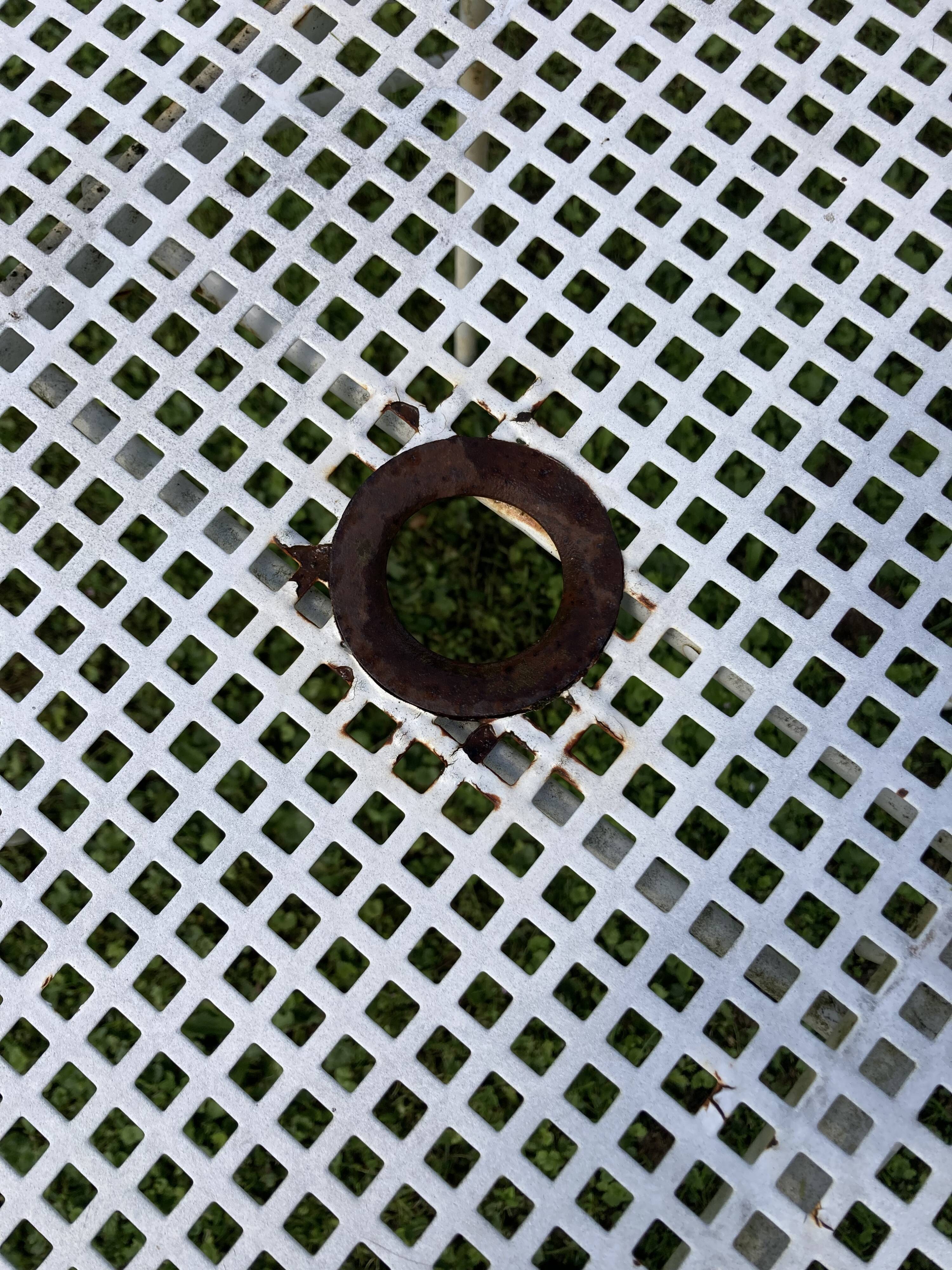 Iron garden table