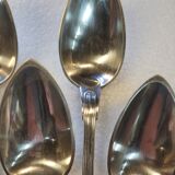 Silver metal housewife 6 spoons, 6 forks