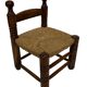 Vintage French wicker chair Charles Dudouyt Design