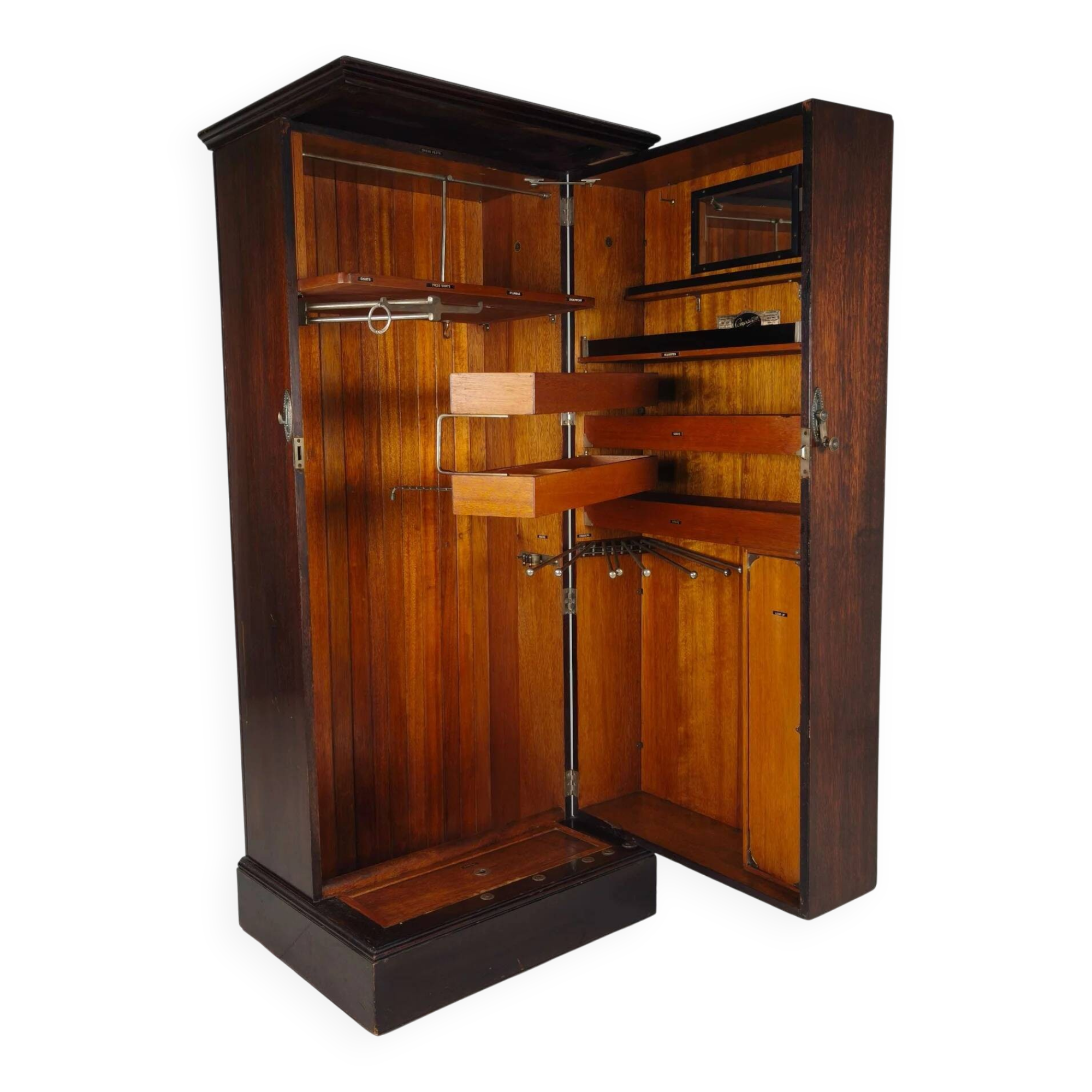 Compactom c.1920 ship gentleman’s wardrobe – model ZA G227