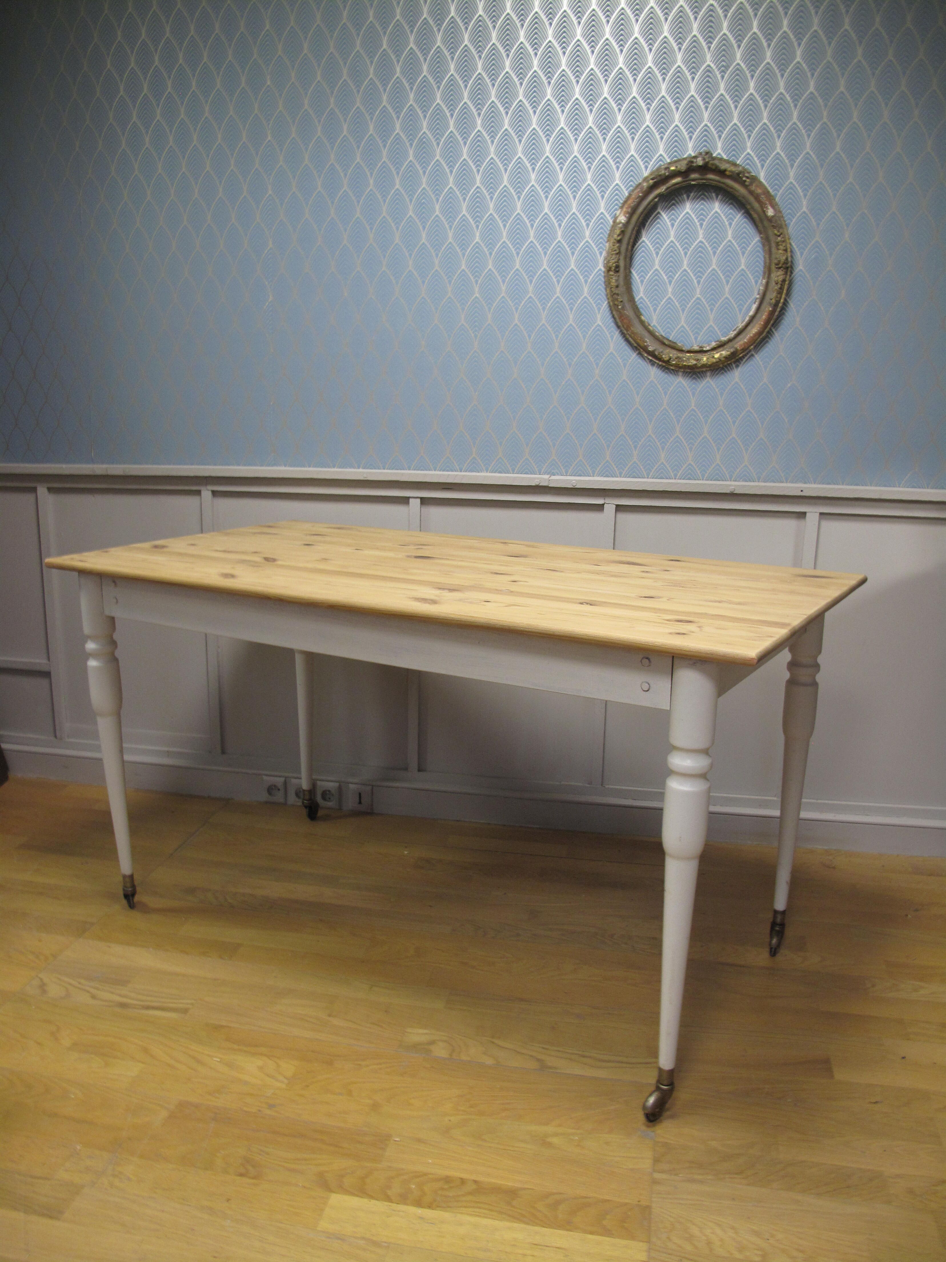 Restored vintage dining table