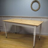 Restored vintage dining table