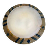 Wall/ceiling light in colored glass