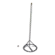 Vintage floor lamp from the 50s in blackened iron in the shape of a chain