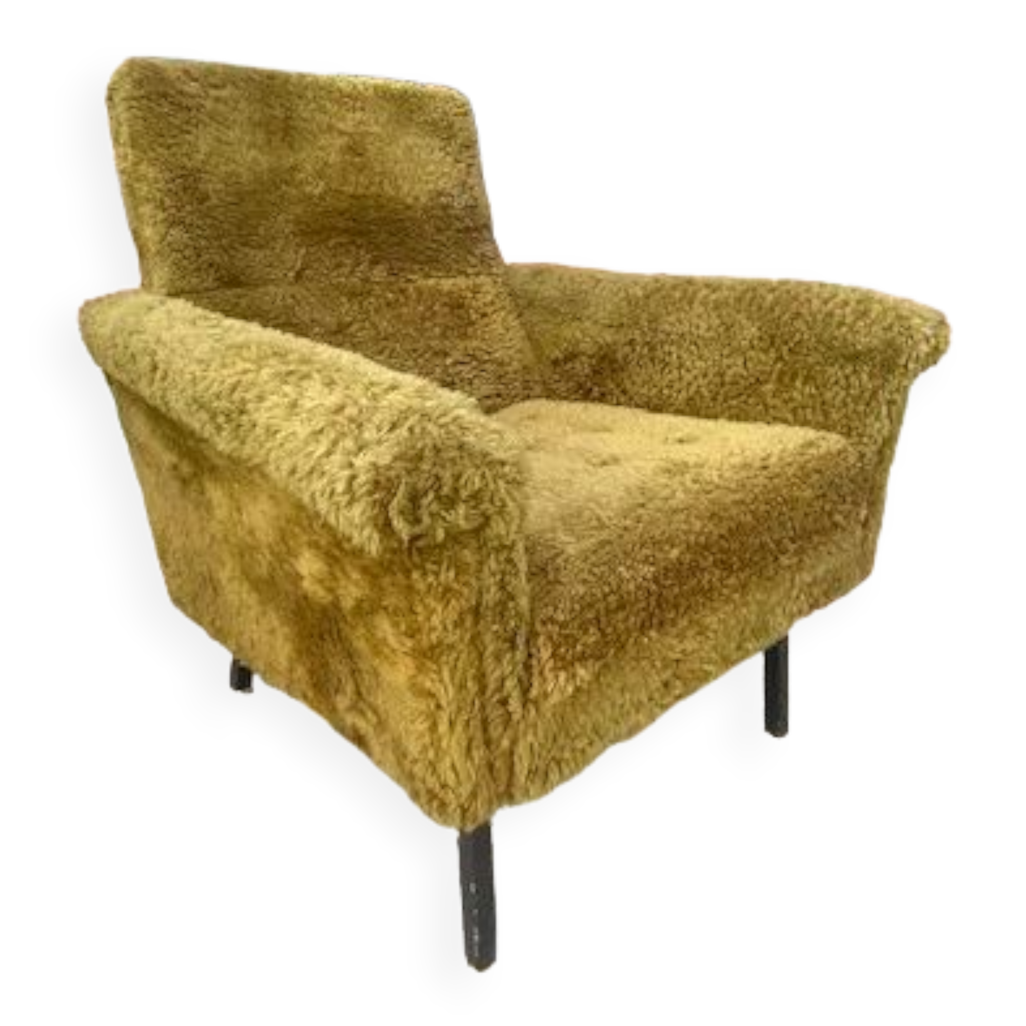 Vintage armchair in moumoute circa 1970