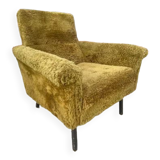 Vintage armchair in moumoute circa 1970